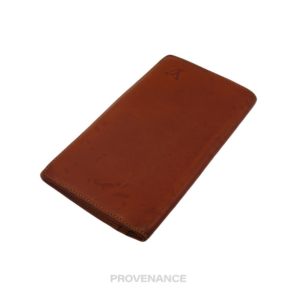 🔴 Louis Vuitton Long Wallet - Nomade Caramel Leather - Picture 5 of 9